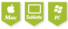 PC, Mac, Tablettes